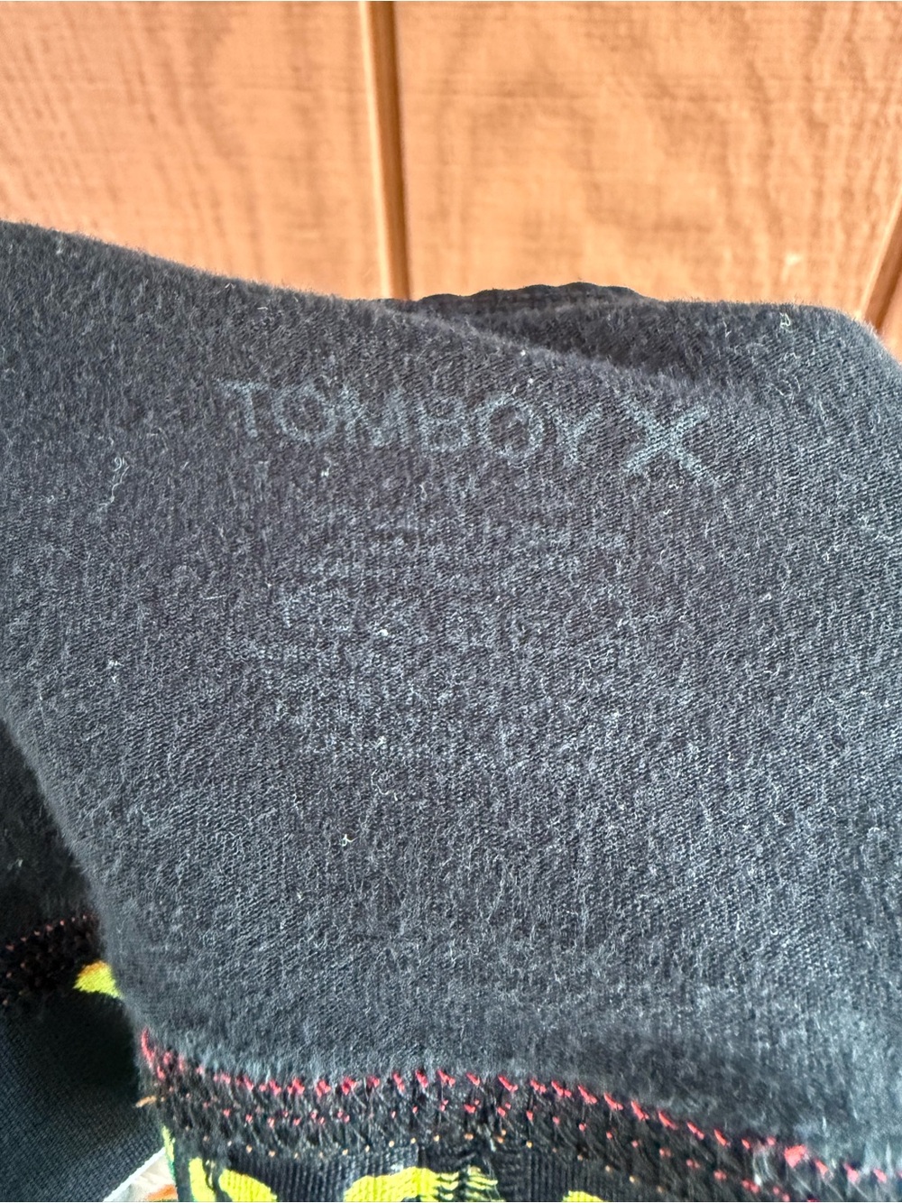 TOMBOYX Essentials Soft Bra Black Rainbow Logo Pride Bralette - Picture 6 of 6